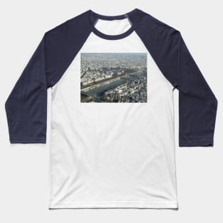 Paris City View from Eiffel Tower Baseball T-Shirt